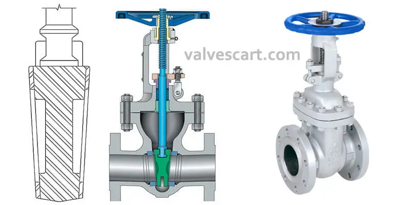 Solid wedge gate valve